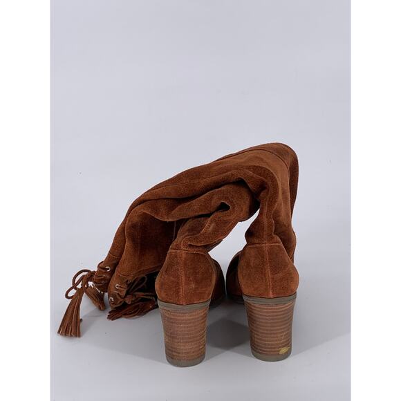 DR. SCHOLL'S Women's Cognac Leather Lydia Round-Toe Knee-High Boots SZ 7.5 - Picture 4 of 12